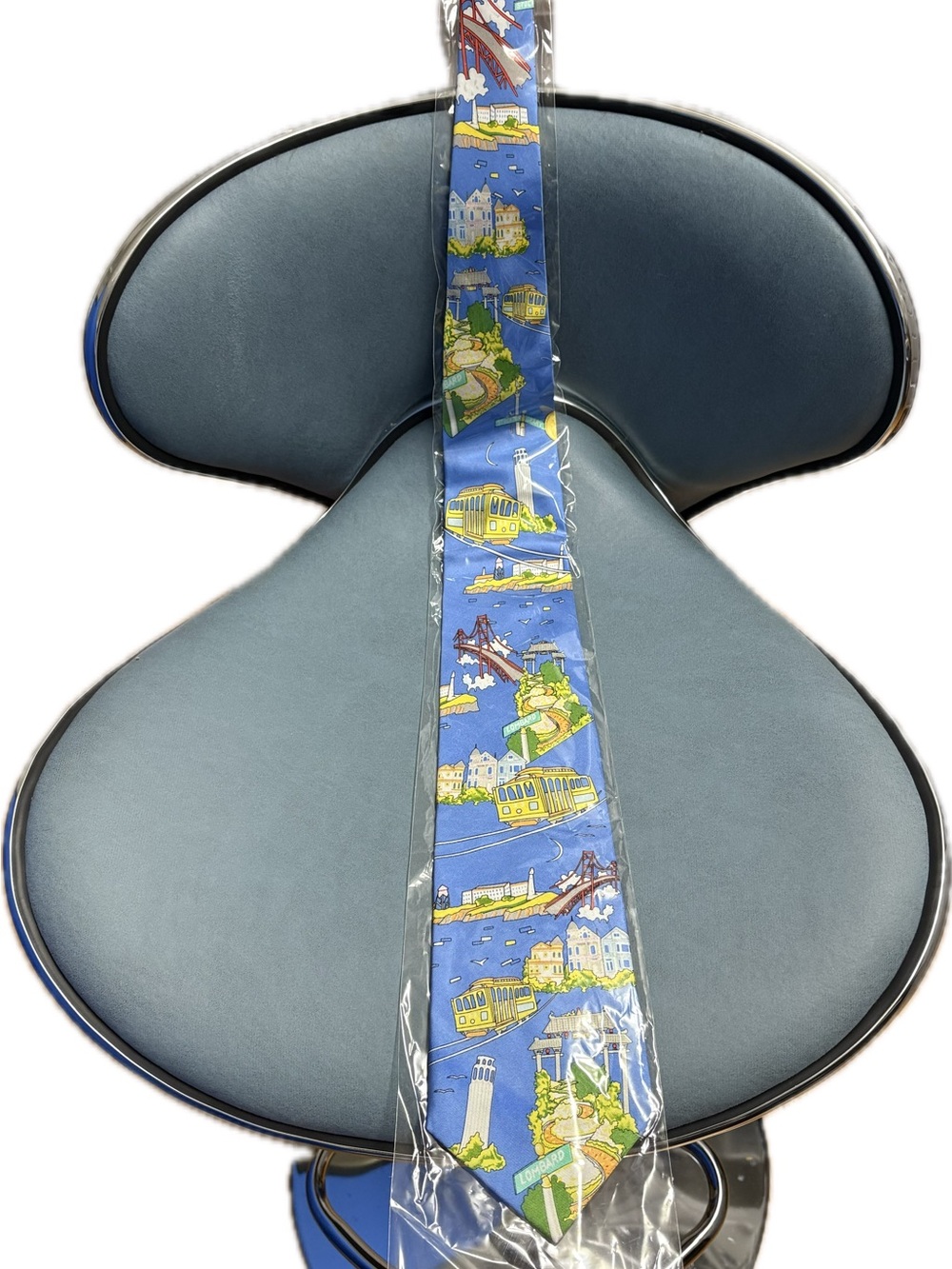San Francisco Scenic Illustration Men's Tie